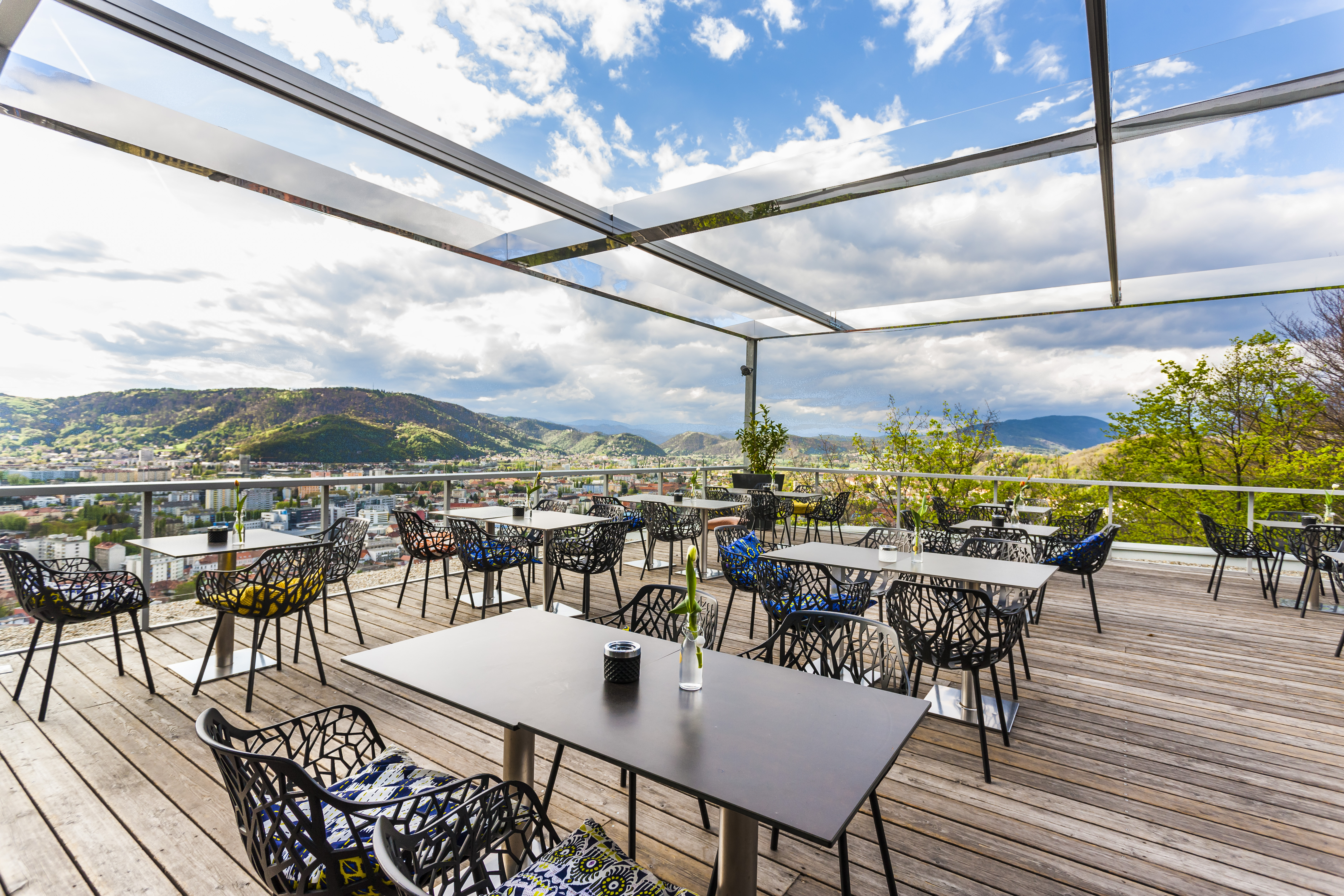 Skybar Graz Tagesansicht