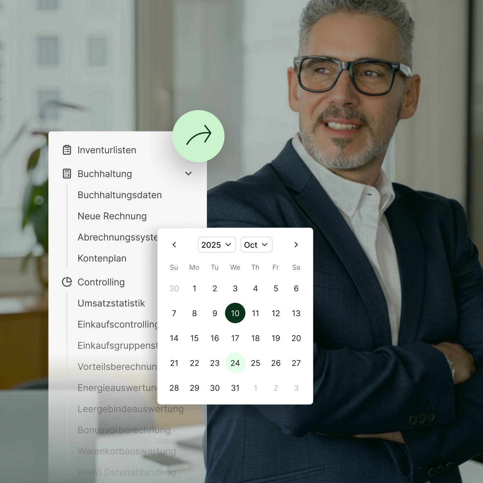 Ein HOGAST Lieferpartner inspiziert gerade seine Wahre. Er steht in mitten eines Lagers an Weinflaschen.